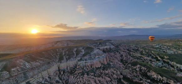 Pohled na svět z balonu. 