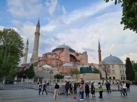 Návštěvu chrámu Hagia Sofia jsme nemohli vynechat. 
