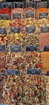 Čajový obchůdek na Arasta Bazaaru. 