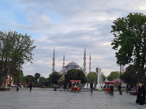 Modrá mešita v Istanbulu. 